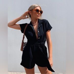 Princess Polly Black Romper